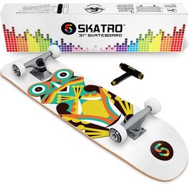 Скейтборд SKATRO Pro 78.7 см Комплектний для Дорослих, Підлітків та Дітей (Frog)