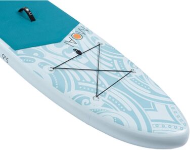 MOAI 9'5'' Надувна SUP дошка для веслування стоячи, преміум-комплект: весло з фіброволокна, сумка, насос, плавник