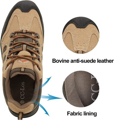 Черевики для хайкінгу CC-Los, водонепроникні, чоловічі, зручні, легкі, дихаючі, розмір 40-48, коричневі. Outdoor, водонепроникні