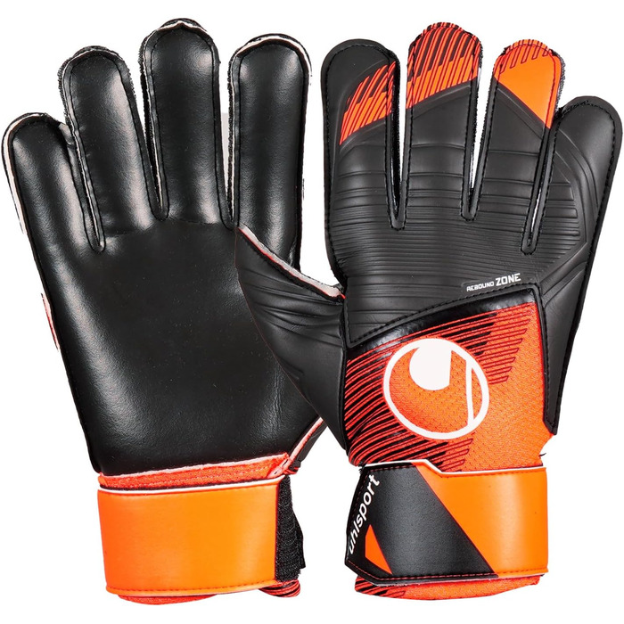 Воротарські рукавички Uhlsport Starter Resist+ для юніорів, унісекс, флуоресцентно-оранжеві/чорні/білі, футбольні