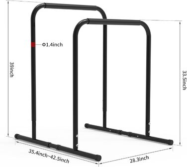 Станція для підтягувань і віджимань Leikefitness AB1100, турнік, бруси, для дому, тренування трицепса, преса та грудей