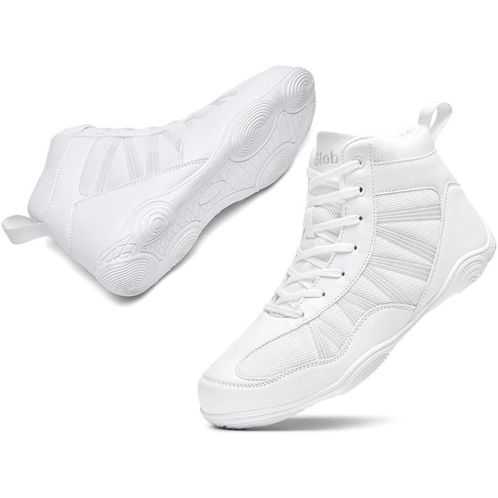 Боксерські черевики чоловічі хай-топ, унісекс, для занять боксом та єдиноборствами (46 EU, білі)