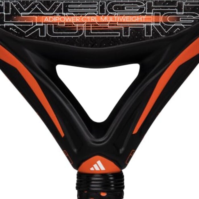Падельна ракетка adidas Adipower Multiweight Ctrl 3.3, чорна-оранжева, без струн