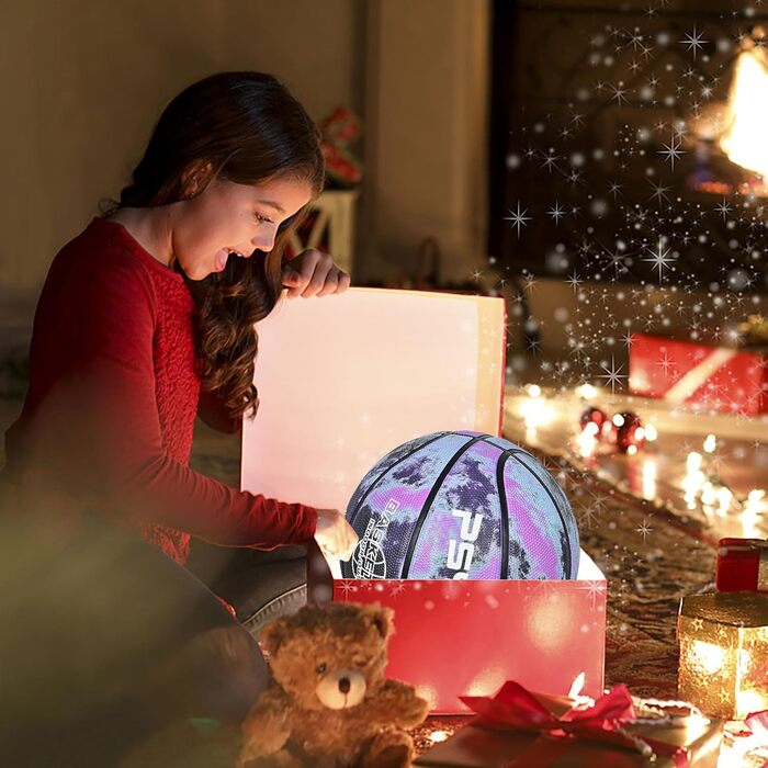 Баскетбольні м'ячі Wuzfully для дітей та дорослих, для гри в приміщенні та на вулиці, фіолетовий колір