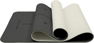 Гімнастичний килимок MAXYOGA, 183 см x 61 см, чорний