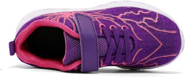 Дитячі спортивні кросівки для хлопчиків та дівчаток. Мереживні, дихаючі, для тенісу, бігу, фітнесу. Легкі кросівки на шнурівці. Кольори: чорний, зелений, фіолетовий, рожевий. Розмір 36 EU