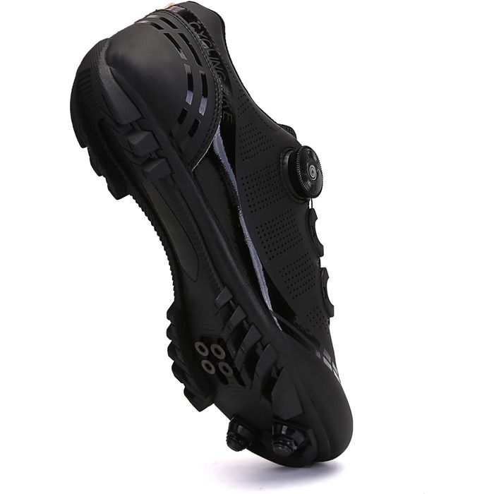 Чоловічі велотуфлі для гірського велосипеда, сумісні з Shimano SPD, 2-болти, MTB, для перегонів та катання на відкритому повітрі, білий/чорний (43 EU)