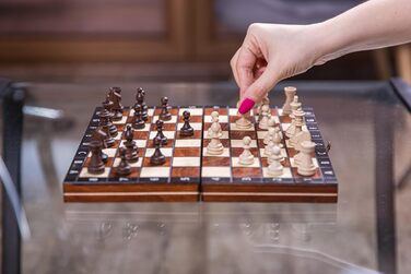 Магнітні шахи Square Classic з дерев'яними фігурами і дошкою