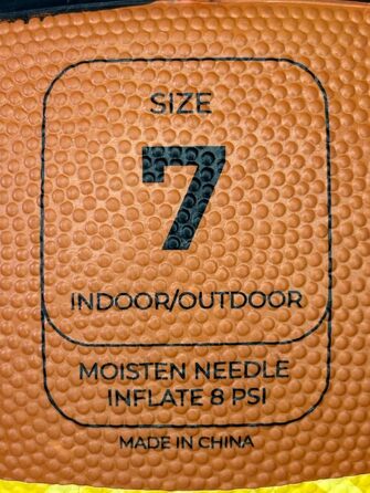 Баскетбольні м'ячі Majestic Sport #4/#6/#7 для дітей, підлітків та дорослих, Outdoor/Indoor, з неслизькою поверхнею (TheOne помаранчевий, 7)