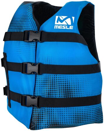 Дитячий жилет для плавання MESLE Sportsman, легкий 50N, для SUP, каяку, вейкборду, водних лиж, блакитний (7-10 років)