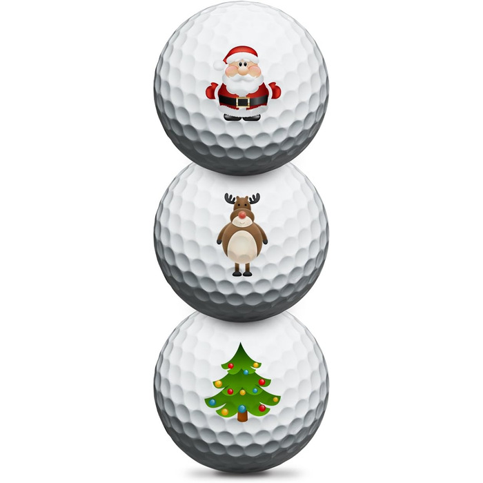 Гольф-м'ячі Titleist Pro V1 новорічні, 3 шт, преміум