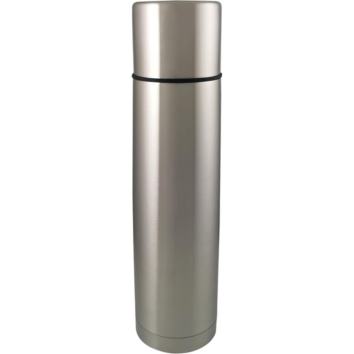 Термос Helios 1104 Active 1 л, нержавіюча сталь, BPA-free, для гарячих та холодних напоїв, сріблястий, для туризму та активного відпочинку