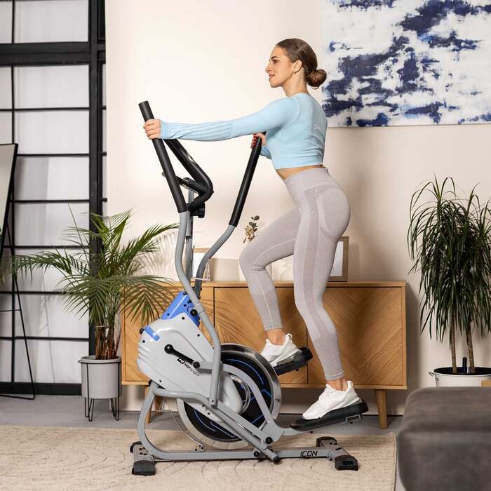 Орбітрек магнітний Hop-Sport HS-400B Icon сріблястий