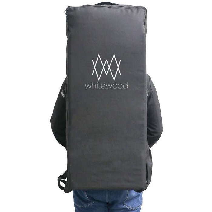 Надувна SUP-дошка Whitewood 305-335 см, преміум-дизайн під дерево, вантажопідйомність 180 кг, для 2-3 осіб, з аксесуарами: рюкзак, весло, насос, страховочний ремінь, водонепроникна сумка