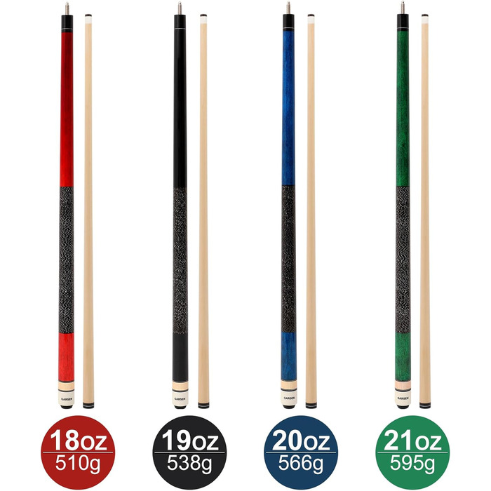 Набір більярдних київ GARSEN (4 шт.) - набір різних кольорів, довжина 147,3 см