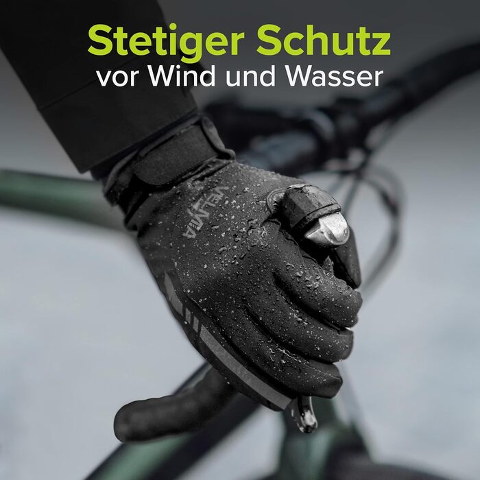 VELMIA Рукавички для велосипеда зимові водонепроникні для чоловіків та жінок теплі спортивні рукавички для активного відпочинку та бігу