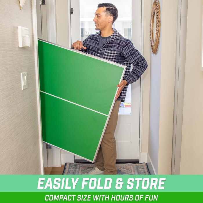 Набір для настільного тенісу GoSports 6x3 ft з регульованою висотою (зелений або синій)