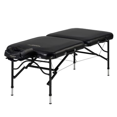 Масажний стіл Master Massage StratoMaster 76 см, чорний, 11,3 кг, NanoSkin-оббивка, з аксесуарами