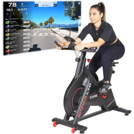 Велотренажер Care Fitness Spider LTD з Bluetooth, магнітним гальмом, ремінним приводом, 15 кг маховиком, програмами Kinomap