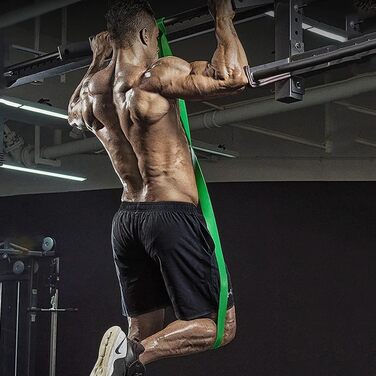 Фітнес-гумки Youery 4 шт., Набір еластичних стрічок для фітнесу, силових тренувань, йоги та пілатесу, з кріпленням для дверей та сумкою для перенесення