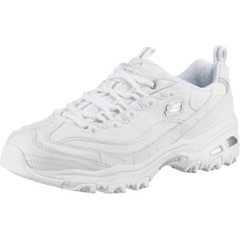 Кросівки жіночі Skechers D'Lites Fresh Start чорно-білі, шкіра/сітка, Memory Foam, 40 EU