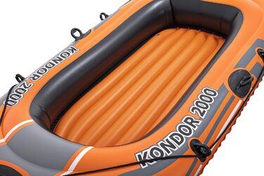 Надувний човен Bestway Kondor 2000, 188x98x30 см, для 1 дорослого і 1 дитини, комплект