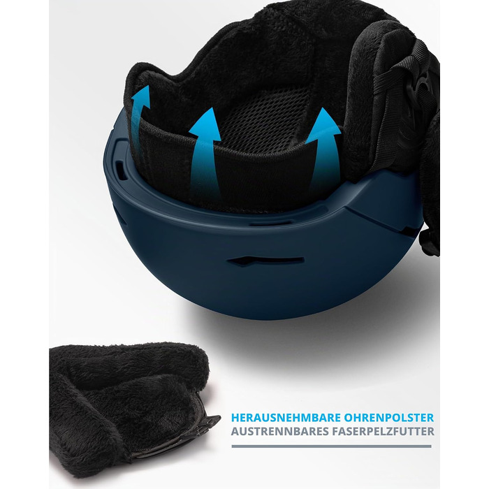 Комплект для гірських лиж та сноуборду Outdooraster ELK: захисний шолом IPS та гірськолижні окуляри OTG
