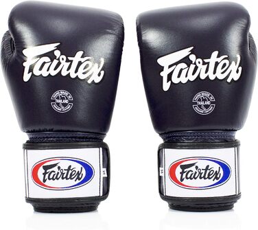 Боксерські рукавички Fairtex BGV16 для Муай Тай, шкіряні, сині, 10 унцій