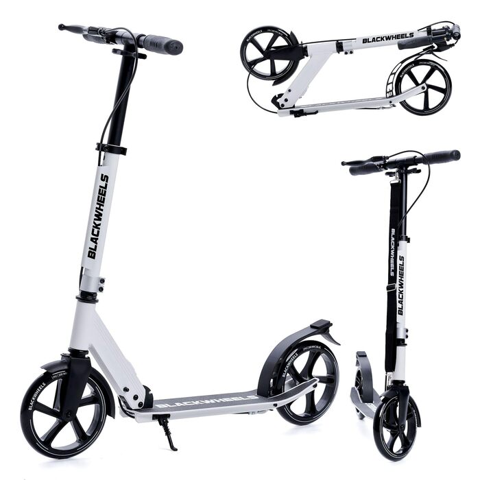 Самокат Blackwheels Orio Cityroller 200мм, складаний, білий - алюмінієвий, з регулюванням висоти, ABEC 7, для підлітків та дорослих