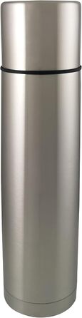 Термос Helios 1104 Active 1 л, нержавіюча сталь, BPA-free, для гарячих та холодних напоїв, сріблястий, для туризму та активного відпочинку