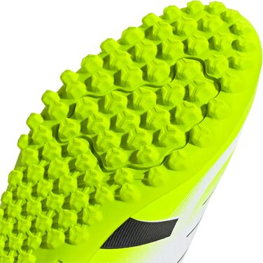 Дитячі футбольні бутси adidas Predator Club Hook-and-Loop для гри на траві, розмір 28 EU, білий/чорний/лимонний, унісекс