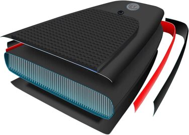 Надувна SUP-дошка ZEYUAN 330x76x10 см чорна з веслом, сидінням та аксесуарами для сапсерфінгу