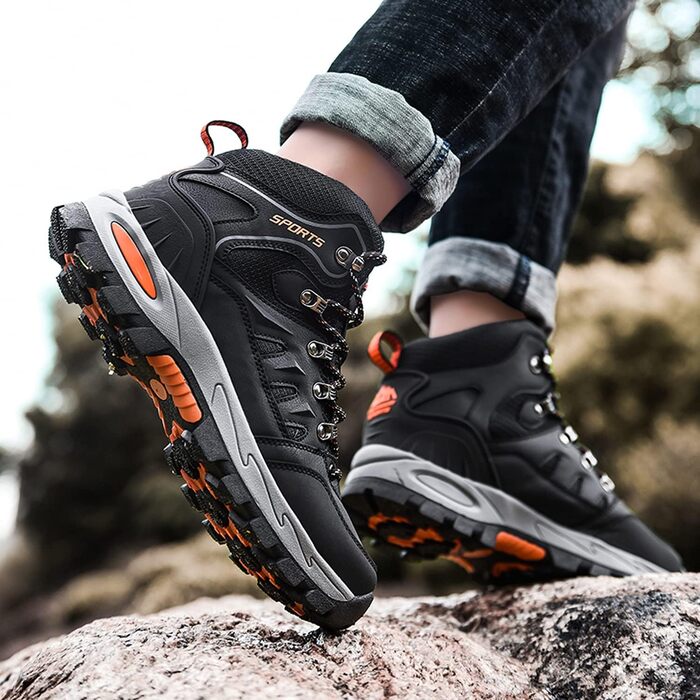 Туфлі для трекінгу (чоловічі/жіночі) Leichte Outdoor Trekkingschuhe, легкі туристичні черевики, кросівки для кемпінгу, чорні, 38 EU