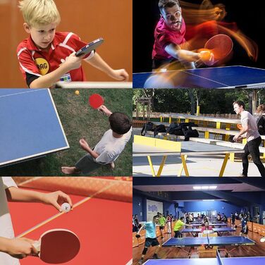 Набір для пінг-понгу Mritrit для 2 гравців: 2 ракетки та 3 м'ячі, ідеально для початківців, для гри в приміщенні та на вулиці