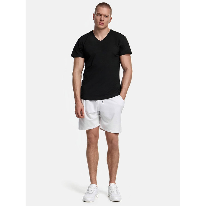 Чоловічі спортивні шорти Tazzio Sweatshorts для фітнесу та тренувань, білі, розмір L