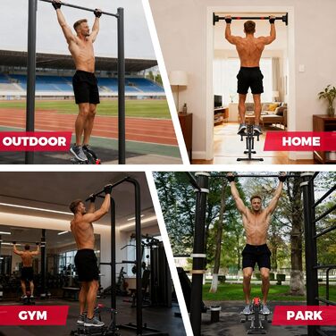 Багатофункціональний силовий комплекс ONETWOFIT Power Tower: турнік, бруси та станція для підтягувань, регульована висота 127-220 см, навантаження до 180 кг