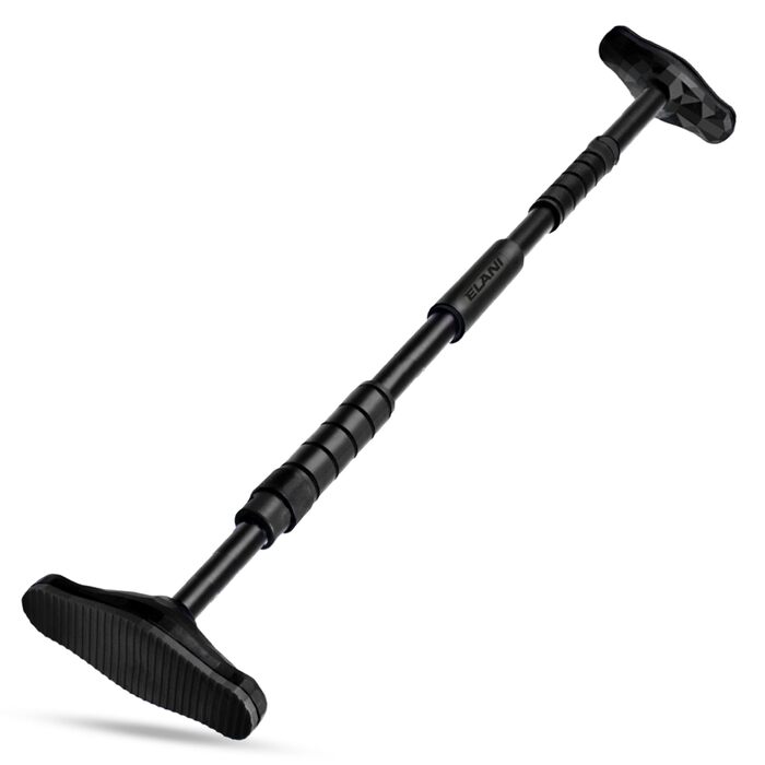 ELANI – Турнік для підтягувань на стіну, 115–140 см | Без свердління | З рівнем та надійним кріпленням | Для дому, залу та тренувань | Синій | 115-140 см