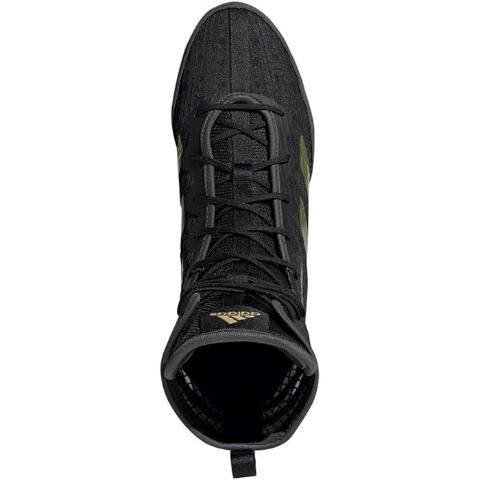 Кросівки adidas Box Hog 4 Unisex, 38 EU, чорний, золотий, сірий, чорно-сірий
