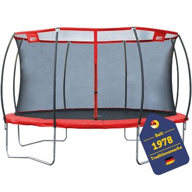 Батут спортивний Superstar 2.0 I Трамплін для саду I Якісний та великий з сіткою безпеки I Ø 366 см I Макс. вага користувача 150 кг I Для дітей