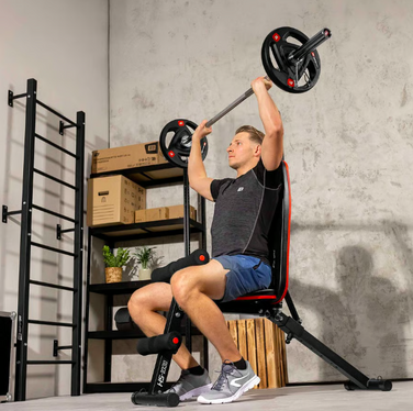 Лавка тренувальна Hop-Sport HS-1030 із фіксатором для ніг
