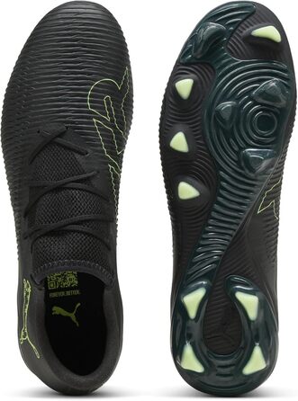 Бутси футбольні PUMA Future 8 Match Low Fg/Ag, 47 EU, Puma Black/Fizzy Light Green, для гри на траві та штучному покритті