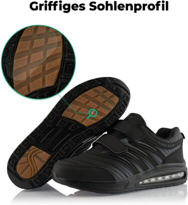 Кросівки для бігу жіночі та чоловічі з амортизацією, спортивні, легкі, чорні, 45 EU