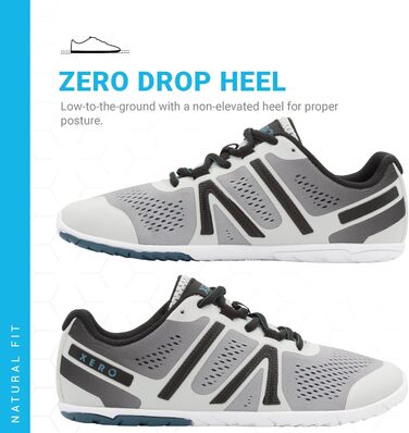 Жіночі бігові кросівки Xero Shoes HFS, сірий колір Aurora, розмір 41.5 EU