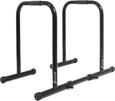 Стійка для віджимань ProsourceFit Dip Stand, міцна універсальна станція з безпековим з'єднувачем для трицепсів, підтягувань, віджимань та L-сітів, чорна