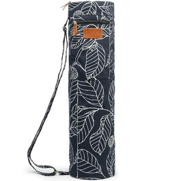 Сумка для йога-килимка Yogamatten-Tasche, синя з квітковим малюнком, унісекс, з плечовим ременем та кишенями
