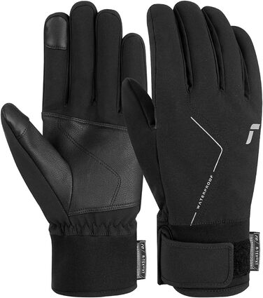 Універсальні спортивні рукавички Reusch Diver X R-TEX XT для сенсорних екранів, водонепроникні, вітрозахисні, дихаючі, для чоловіків і жінок, чорні/сріблясті, розмір 8.5