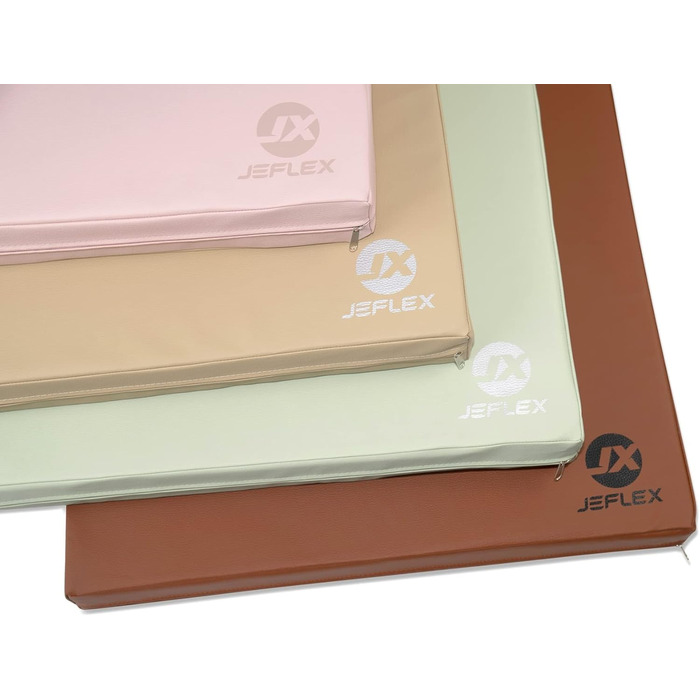 Jeflex м'який гімнастичний мат 100x70x8 см, складаний, для спорту, йоги, дитячої кімнати, зроблено в Німеччині