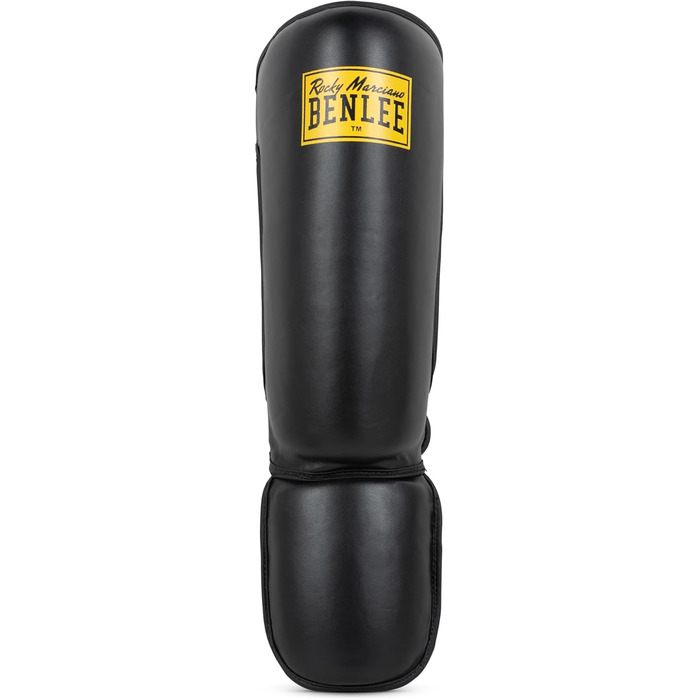 Захисники гомілок BENLEE Guardian з екошкіри, чорні (один)