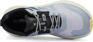 Кріцелі: Кросівки для бігу та трекінгу, сірі, 47 EU. Зручні спортивні кросівки для чоловіків, широка передня частина, підходять для бігу по вулицях та трейлу