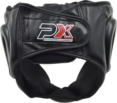 Захисний шолом TEKKA BUDO PX із штучної шкіри чорний XL для карате, тхеквондо, кікбоксингу